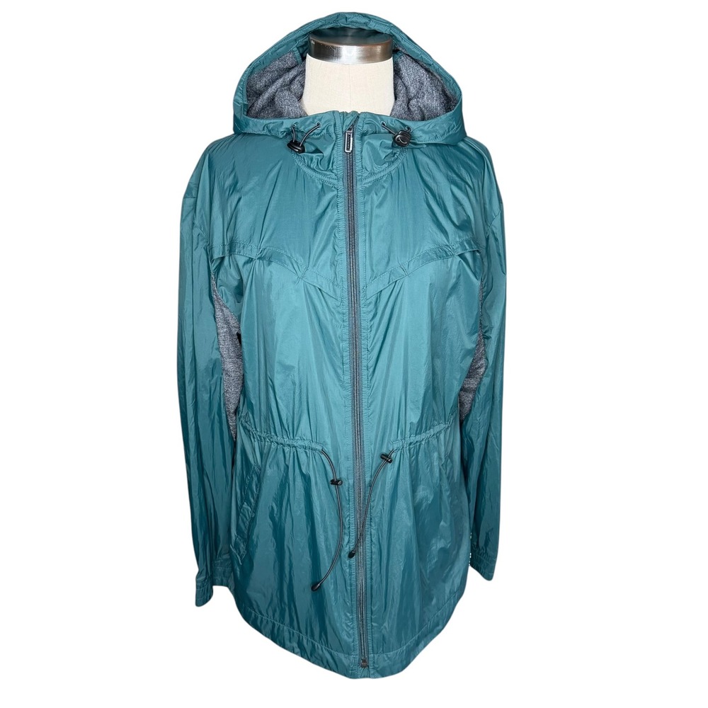 SMARTWOOL PHD Ultra Light Windbreaker Teal Merino Wool Trim Women's Size Medium